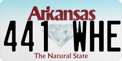 AR license plate 441WHE