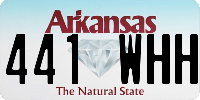 AR license plate 441WHH