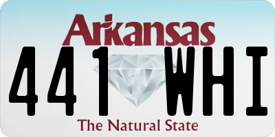 AR license plate 441WHI