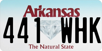 AR license plate 441WHK