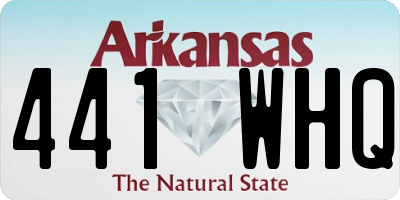 AR license plate 441WHQ