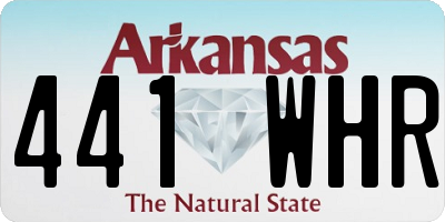 AR license plate 441WHR
