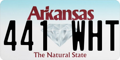 AR license plate 441WHT