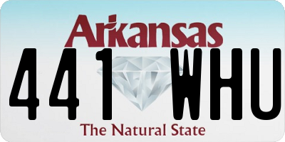 AR license plate 441WHU