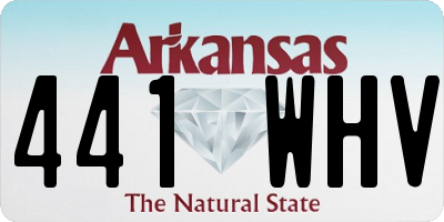 AR license plate 441WHV