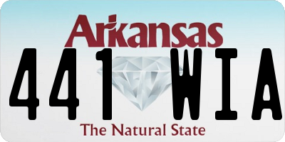 AR license plate 441WIA