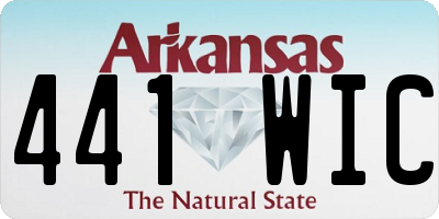 AR license plate 441WIC