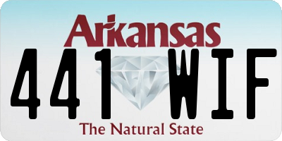 AR license plate 441WIF