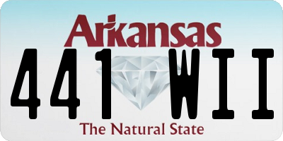 AR license plate 441WII