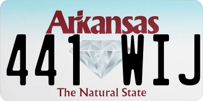 AR license plate 441WIJ