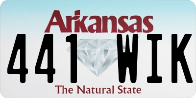 AR license plate 441WIK