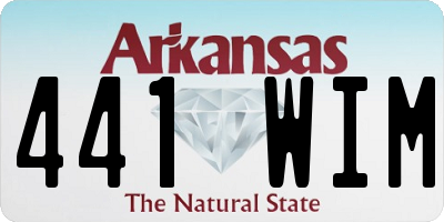 AR license plate 441WIM