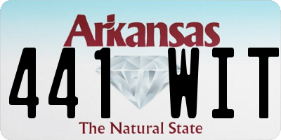 AR license plate 441WIT