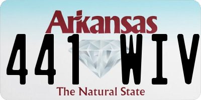 AR license plate 441WIV
