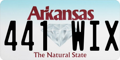 AR license plate 441WIX