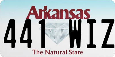 AR license plate 441WIZ
