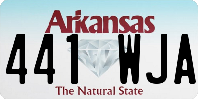 AR license plate 441WJA