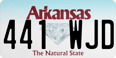 AR license plate 441WJD