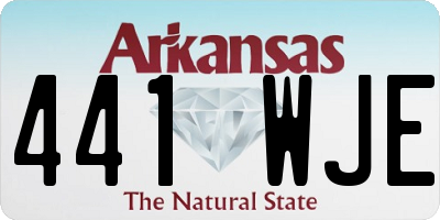 AR license plate 441WJE