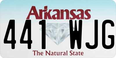 AR license plate 441WJG