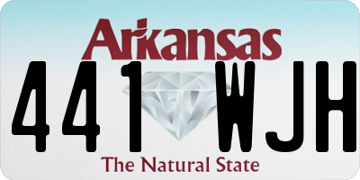AR license plate 441WJH