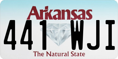 AR license plate 441WJI