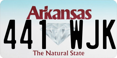 AR license plate 441WJK