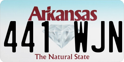 AR license plate 441WJN