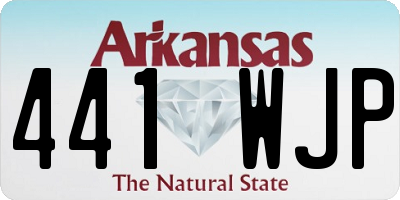 AR license plate 441WJP
