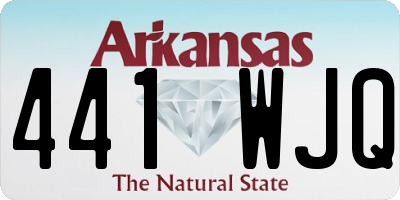 AR license plate 441WJQ