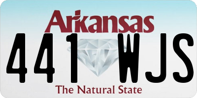 AR license plate 441WJS