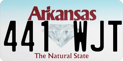 AR license plate 441WJT