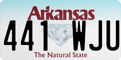 AR license plate 441WJU