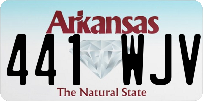 AR license plate 441WJV