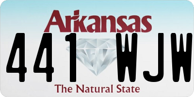AR license plate 441WJW
