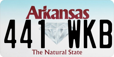 AR license plate 441WKB