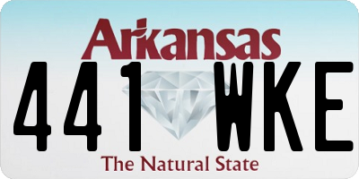 AR license plate 441WKE