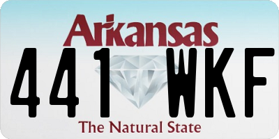 AR license plate 441WKF
