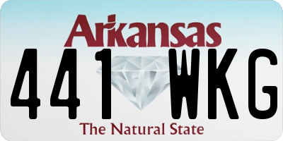 AR license plate 441WKG