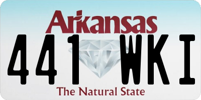 AR license plate 441WKI