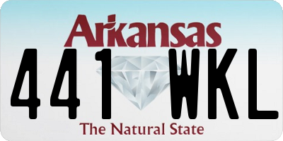 AR license plate 441WKL