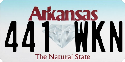 AR license plate 441WKN