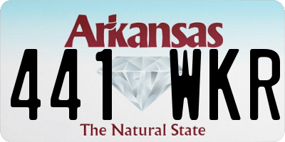 AR license plate 441WKR