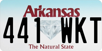 AR license plate 441WKT