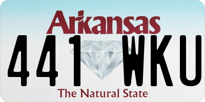 AR license plate 441WKU