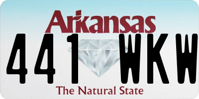 AR license plate 441WKW