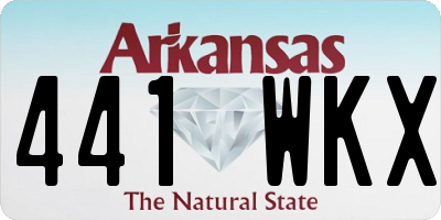 AR license plate 441WKX