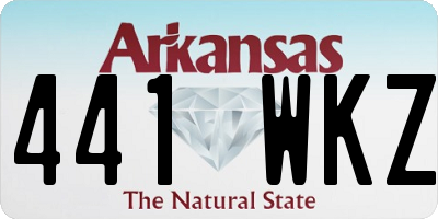 AR license plate 441WKZ