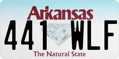 AR license plate 441WLF