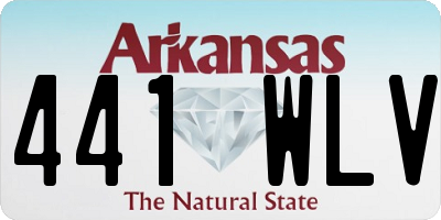 AR license plate 441WLV